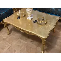 Casa Padrino Luxus Barock Couchtisch Antik Gold - Rechteckiger