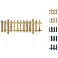 Pemicont Floranica 1 STK Gartenzaun Vorgartenzaun Steckzaun Friesenzaun Zierzaun