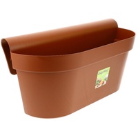 GarPet Geländerkasten Balkon mit Wasserspeicher Blumentopf Zaun Blumenkasten Geländer