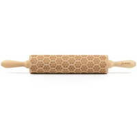Folkroll Motiv-Teigrolle, Natur, Holz, Buche, 6x6x43 cm, nachhaltig, nachwachsender