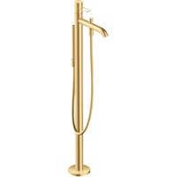 Hansgrohe Axor Uno Einhebel-Wannenmischer, bodenstehend, Bügelgriff, brushed gold optic