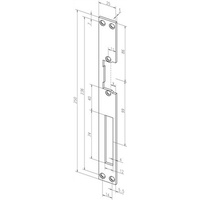Effeff Eff-Eff -2136 Flachschließblech HZ, 25 x 250 x