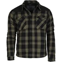 Mil-Tec Lumberjacket mit Teddyfutter schwarz/oliv, - L