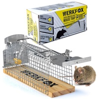 Werkfox Werkfox® Lebendfalle Mäusefalle Tiefreundliche Falle Lebendmäusefalle; Humane Mäuse-Fang-Methode;