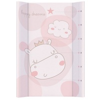 KIKKABOO Wickelauflage Hart-PVC 70 x 50 cm seitlich erhöhter