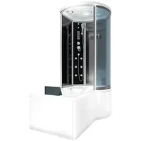 AcquaVapore Kombination Badewanne Dusche K55-L31-EC Duschtempel 170x100 cm