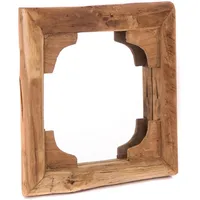 Creedwood Wandspiegel, Braun, Holz, 50x50x5 cm, Spiegel, Wandspiegel