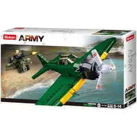 SLUBAN BRICKS Sluban Army Japanisches Jagdflugzeug AM6 128-tlg. M38-B1108