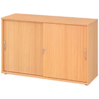 Bümö Aktenschrank office Schiebetürenschrank Dekor: Buche - Griffe: Bogengriff