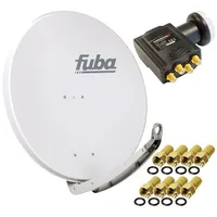 Fuba DAA 850 G Digital Sat Schüssel Grau 85x85cm