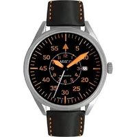ARISTO Herren Uhr Armbanduhr Fliegeruhr Automatik 3H224 Leder