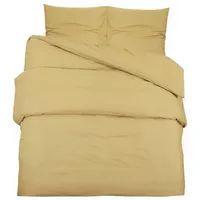 VidaXL Bettwäsche-Set Taupe 200x200 cm Leichte Mikrofaser