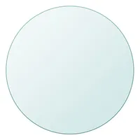 VidaXL Tischplatte aus gehärtetem Glas rund 500 mm