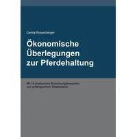 Tredition Ökonomische Überlegungen zur Pferdehaltung