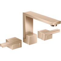 Hansgrohe Axor Edge 3-Loch Waschtischarmatur 130 mit Push-Open Ablaufgarnitur