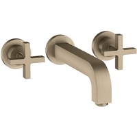 Hansgrohe Axor Citterio 3-Loch Waschtischarmatur Unterputz Auslauf 222mm, Kreuzgriffe,
