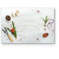 Deqori Schneidebrett aus Glas | groß 30x20 cm |