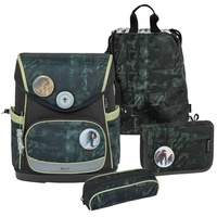 Belmil Compact Plus Premium Schulranzen Set 5-teilig (Grey Stone)