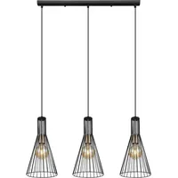 GLOBO Milli 3-flg. 20 cm schwarz Metall
