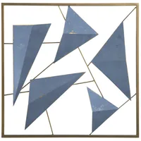Beliani Wanddekoration blau/gold 50 cm Blau