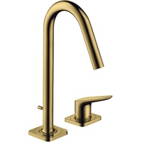 Hansgrohe Axor Citterio M 2-Loch Waschtischmischer 160 mit Zugstangen-Ablaufgarnitur