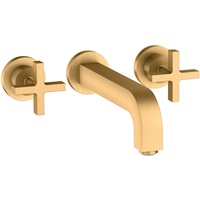 Hansgrohe Axor Citterio 3-Loch Waschtischarmatur Unterputz Auslauf 222mm, Kreuzgriffe,