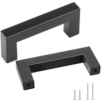 Vevor 10er-Set Möbelgriff Edelstahl Stangengriff 88x12x35mm Küchengriff Mittenlochabstand 76mm