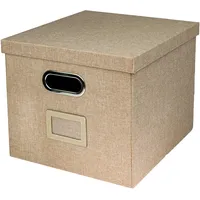 HMF Aufbewahrungsbox mit Deckel DIN A4 Hängeregister passend für