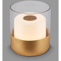 Briloner – Mini LED Tischlampe Kabellos mit Glas, Dimmbare