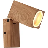 GLOBO Veronika Außenleuchte Aluminium Druckguss holzoptik, 1X Gu10