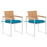 VidaXL Gartenstuhl 60 x 60 x 85 cm blau