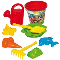 Dohany Sandform-Set Schaufel Rechen Eimer Förmchen Sieb Gießkanne 9-tl,