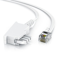 CSL - 3m Telefonkabel TAE-F Stecker auf RJ11 Stecker