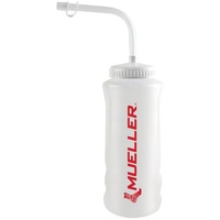 Müller MUELLER Quart-Flasche mit Strohhalm, natürliche Farbe mit roten