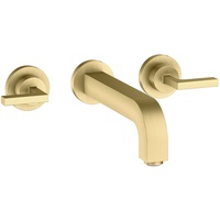 Hansgrohe Axor Citterio 3-Loch Waschtischarmatur Unterputz Auslauf 222mm, Hebelgriffe,
