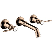 Hansgrohe Axor Montreux 3-Loch Waschtischarmatur Unterputz, Wandmontage, Hebelgriffe, 16534300,