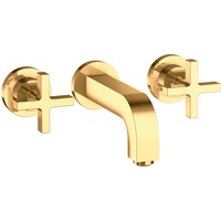 Hansgrohe Axor Citterio 3-Loch Waschtischarmatur Unterputz Auslauf 162mm, Kreuzgriffe,