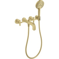 Hansgrohe Axor Citterio 3-Loch Wannenarmatur mit Kreuzgriffen, 39447250, Farbe: