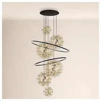 S.luce Fusion XXL Galerieleuchte LED-Ring-Pendelleuchte