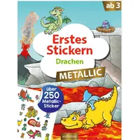 ArsEdition Erstes Stickern Metallic – Drachen
