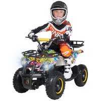 ACTIONBIKES MOTORS Torino Elektro-Kinderquad 1000 Watt gelb (Gelb Graffiti)