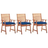 VidaXL Gartenstuhl 60,1 x 69,5 x 33,6 cm blau