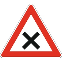 Adco VKZ.102 Dreieck 900mm Kreuzung Vorfahrt rechts RAL-Gütezeichen Folie
