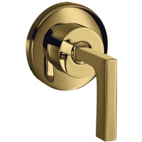 Hansgrohe Axor Citterio Absperrventil Unterputz mit Hebelgriff polished gold