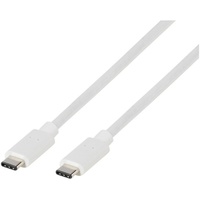 Vivanco USB-C auf USB-C Kabel 1,20m, (Weiß)