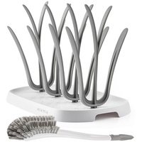 MiaMia 2-tlg. Reinigungsset für Babyflaschen - Abtropfgestell + Flaschenbürste