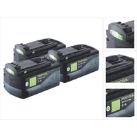 Festool Akku Set 3x BP 18 Li 5,0 ASI