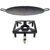 ALLGRILL Hockerkocher-Set mit Eisen-Wok/Grillschale Ø 50 cm - ohne