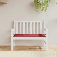 VidaXL Gartenbank-Auflage Weinrot 120x50x3 cm Oxford-Gewebe