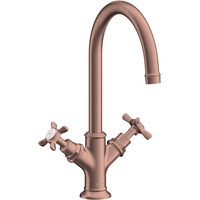 Hansgrohe Montreux 2-Griff Waschtischarmatur Brushed Red Gold